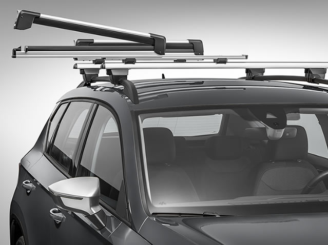 Portaequipajes (baca) de techo para Seat Tarraco SUV (2019-.) - baca  para coche - barras para techo de coche - Amos - Alfa - O - railing barras  de acero Alfa&O