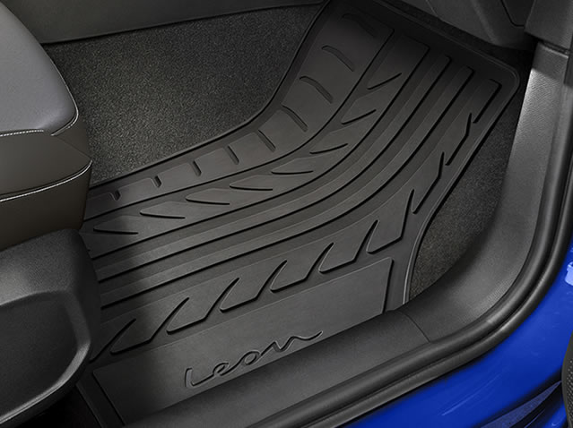 Alfombrillas de goma para Seat Leon III (2013-2020) - alfombras para coche  - Geyer & Hosaja - 810/4C