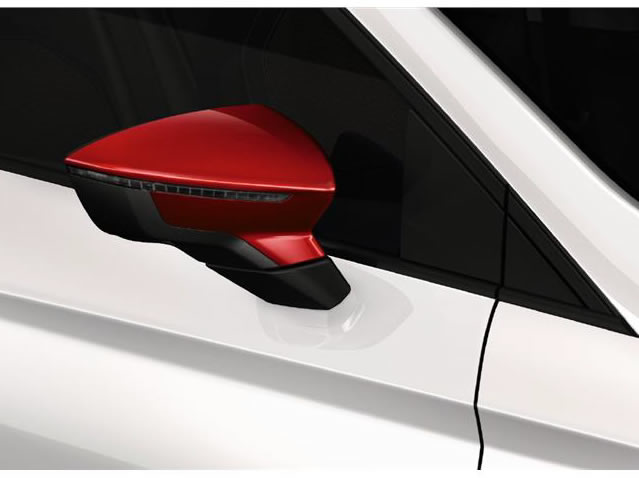 Schwarze Spiegelkappe für Seat Leon 5f Mk3 Stcupra2013-2020 Ibiza Mk5 Arona  2017-2018 Auto Seite Rückspiegelabdeckung Zubehör